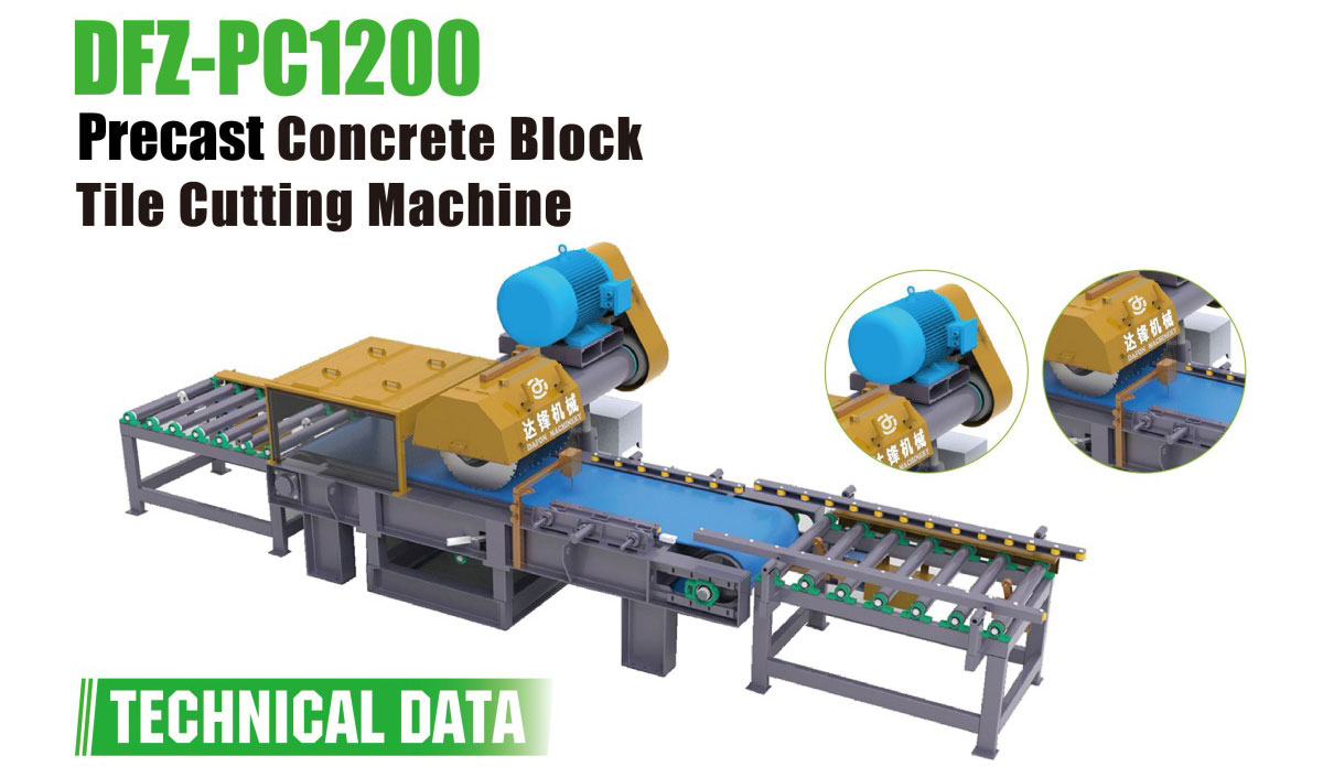 Precast Concrete Block Tile Cutting Machine DFZ-PC1200 – Leading ...